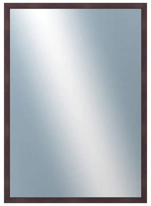 DANTIK - Zrkadlo v rámu, rozmer s rámom 50x70 cm z lišty FC hnedá vysoká (2184)