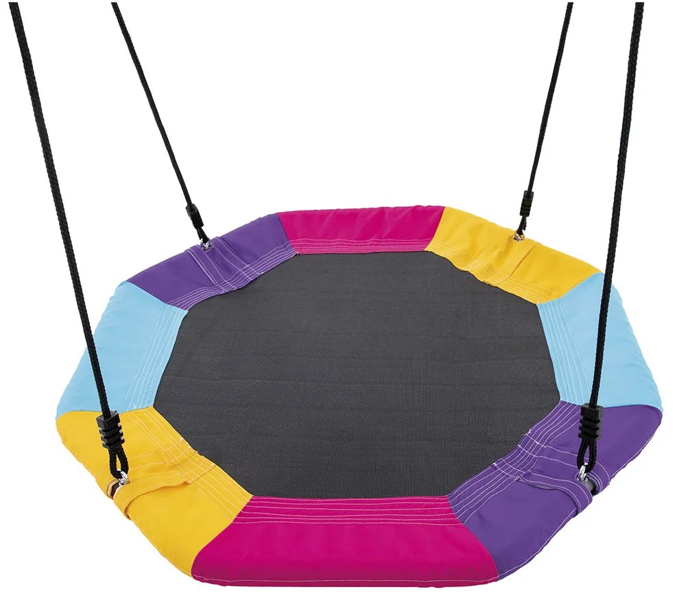 INTEX Detská záhradná hojdačka 44126 – dvojitá (klasická + bocianie hniezdo) pre 3 deti