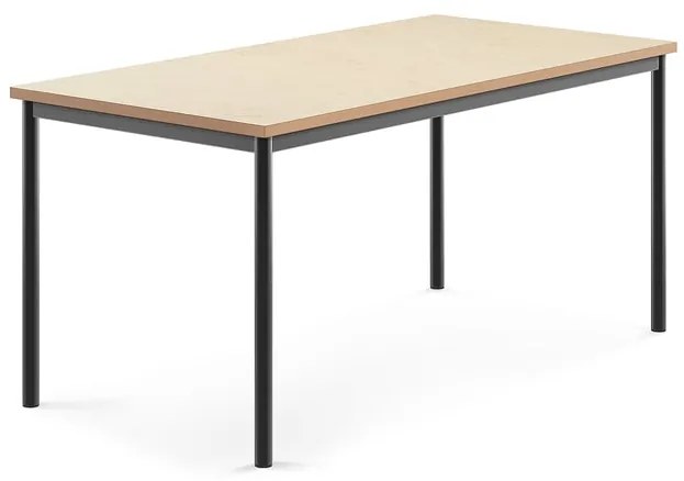 Stôl SONITUS, 1600x800x720 mm, linoleum - béžová, antracit