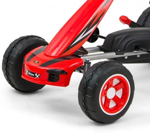 Šlapacia motokára Viper červená