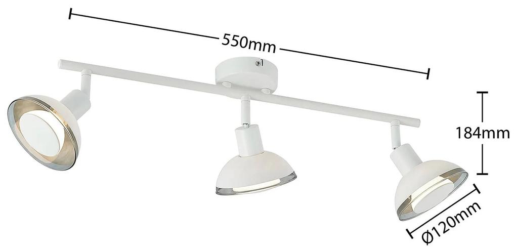 Lindby Erin stropné LED svietidlo biela 3-pl.