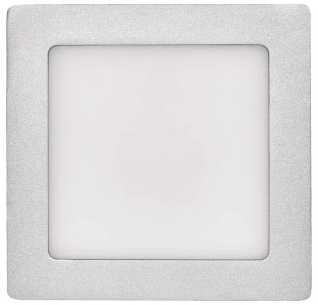 LED panel 170×170, štvorcový prisadený strieb., 12W neut.b. 71282