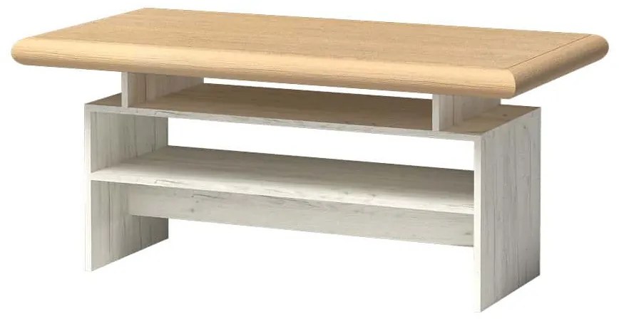 Konferenčný stolík Kenny 13 (craft biely + craft zlatý). Akcia -19%. Vlastná spoľahlivá doprava až k Vám domov. 1057838