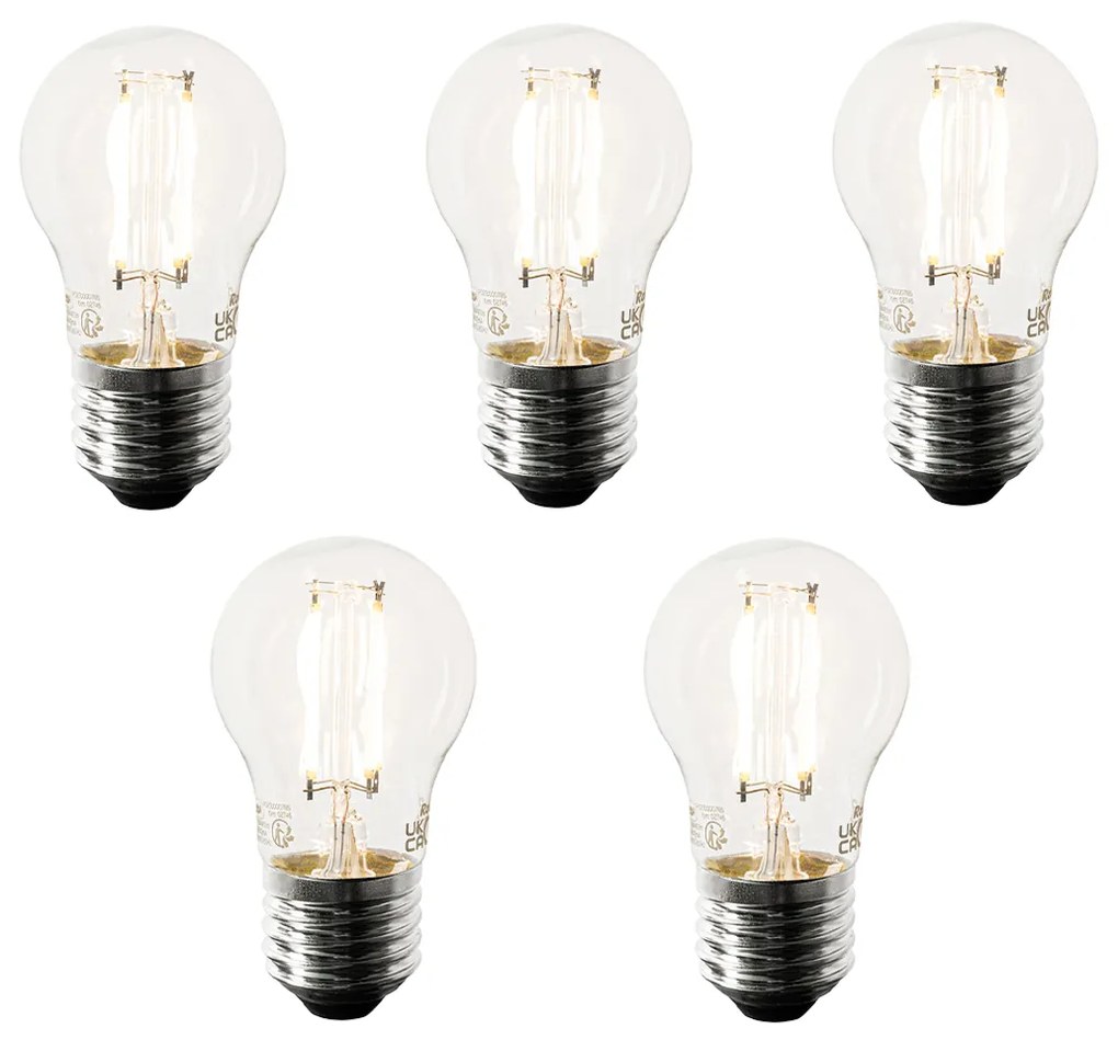 Sada 5 ks Smart E27 stmievateľná v Kelvinovej LED lampe P45 4,5W 470 lm 1800-4000K
