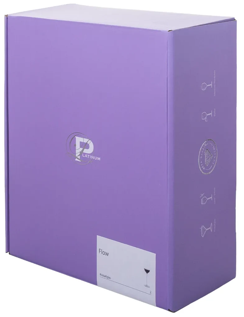 Poháre na šampanské 300 ml set 2 ks - FLOW Glas Platinum Line - 322913