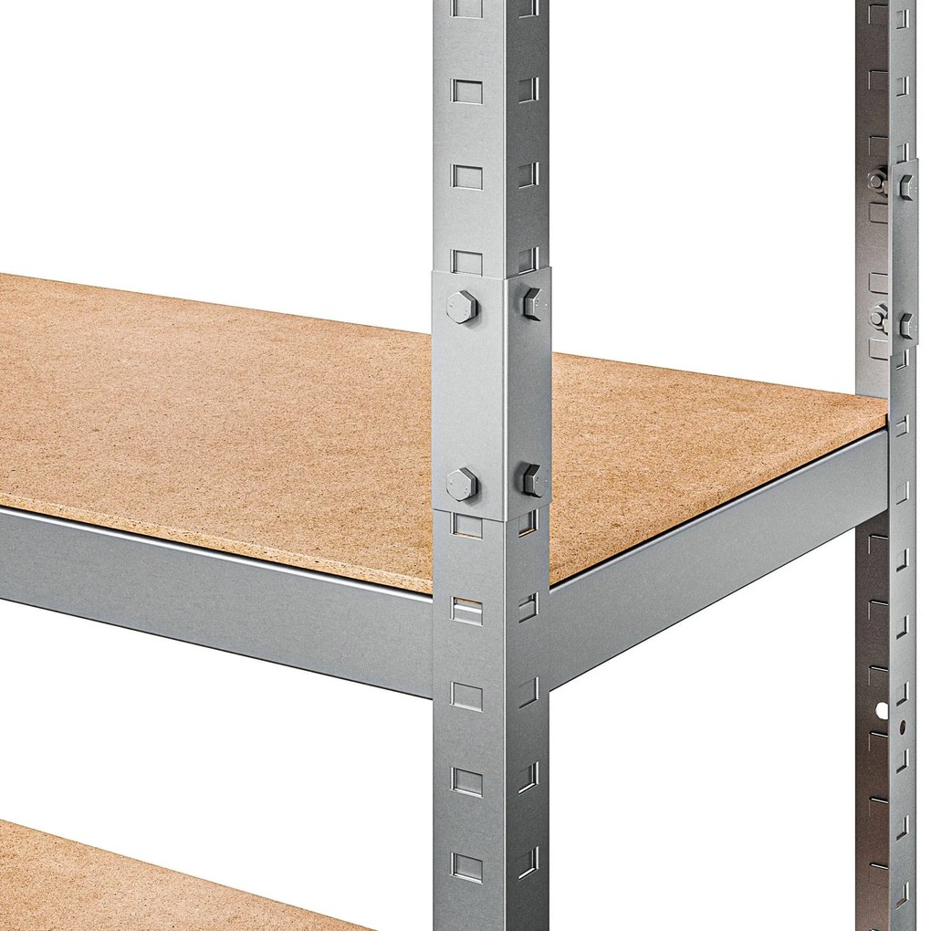 Marbo Kovový Regál Série Standard 180x100x40 5 políc Nosnosť 1000KG- Pozinkovaný