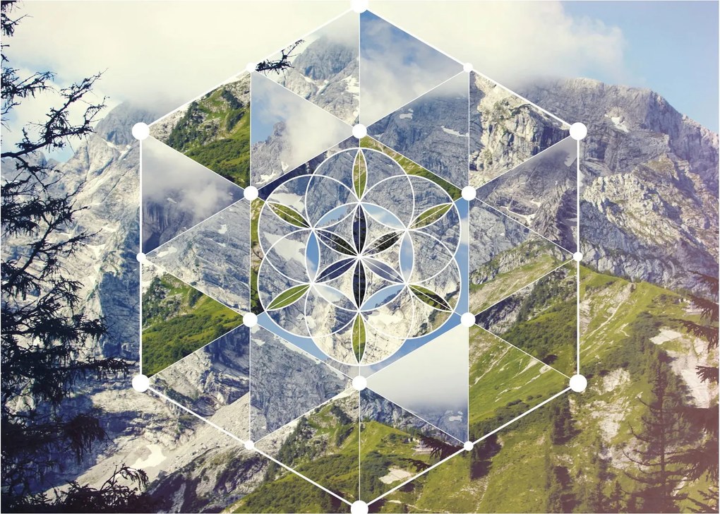 Obraz - Geometrický obrazec (70x50 cm)
