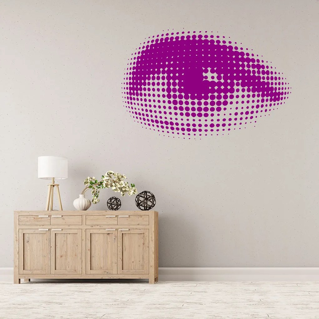 Veselá Stena Samolepka Oko Farba: hnědá, Veľkosť: 100 x 67 cm