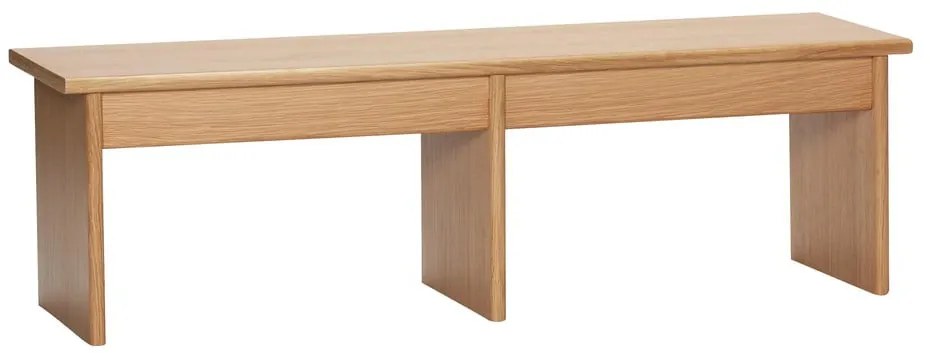 TV stolík v dekore duba v prírodnej farbe 99x30 cm Doppio – Hübsch