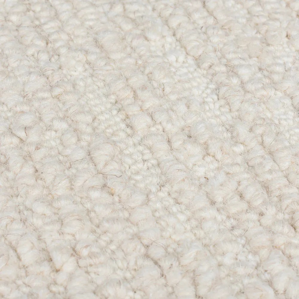 Slonovinový ručne tkaný vlnený koberec 160x230 cm Harris Boucle – Flair Rugs