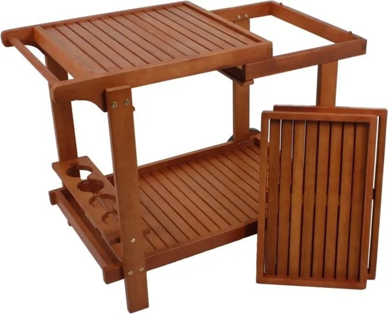 Záhradný servírovací stolík z eukalyptového dreva 60x100 cm Hayward – Garden Pleasure