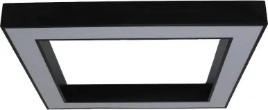 LED stropné svietidlo LED/100W/230V 3000/4000/6500K 80x80 cm čierne