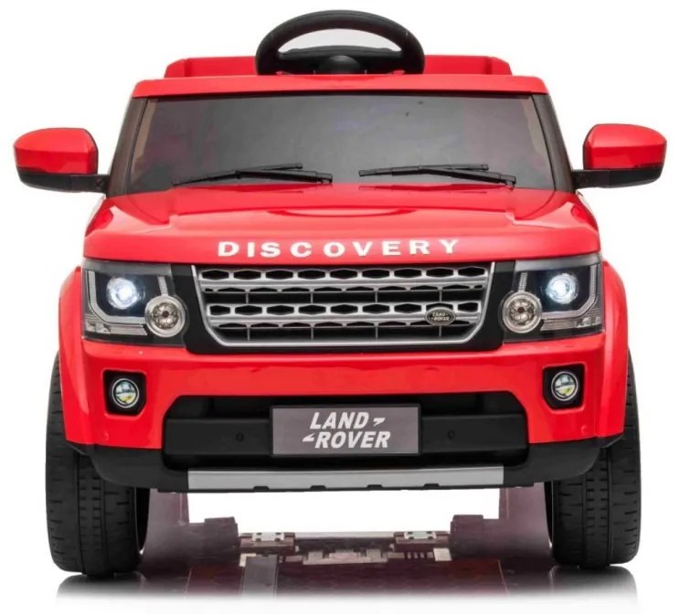 RAMIZ ELEKTRICKÉ AUTÍČKO -LAND ROVER DISCOVERY - NELAKOVANÉ ČERVENÉ - 2x25W MOTOR - 12V/7Ah,BATÉRIA - 2022
