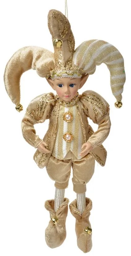 Decorative Pendant Elf 14x10x38 Cm Beige Textile - 14*10*38 cm