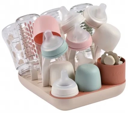 Beaba - Odkvapkávač na fľaše béžová/oranžová