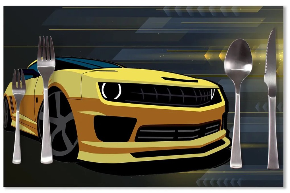 Sablio Prestieranie Chevrolet Camaro Pruhy: 40x30cm