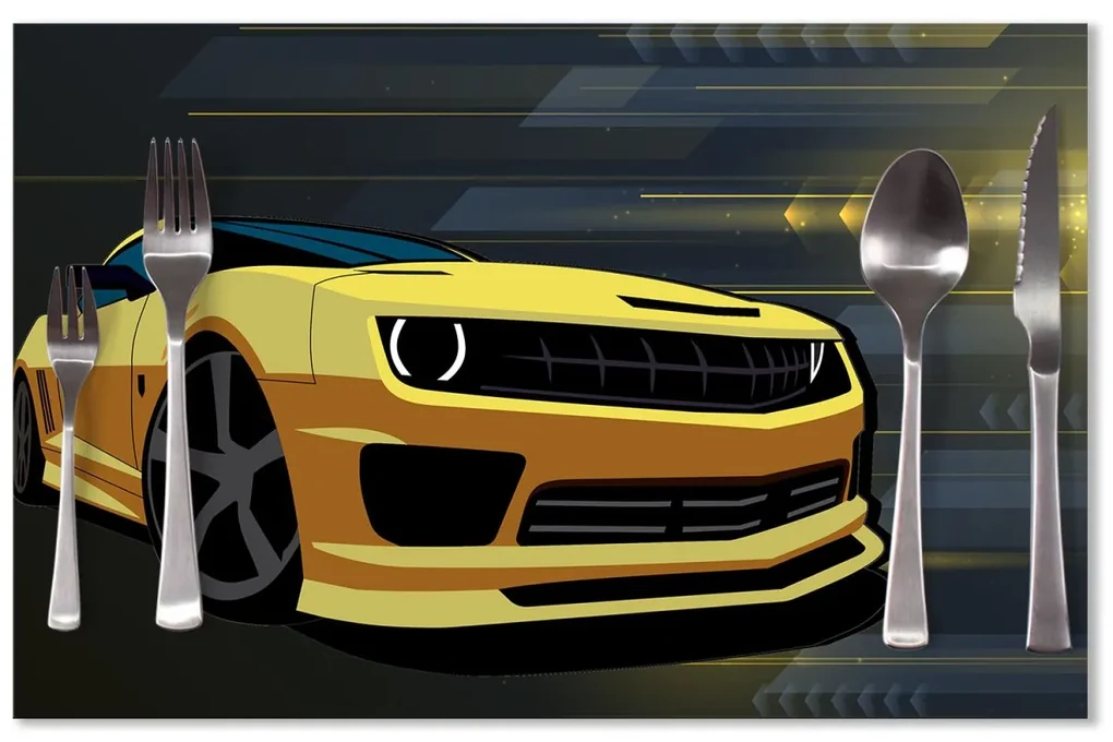 Sablio Prestieranie Chevrolet Camaro Pruhy: 40x30cm