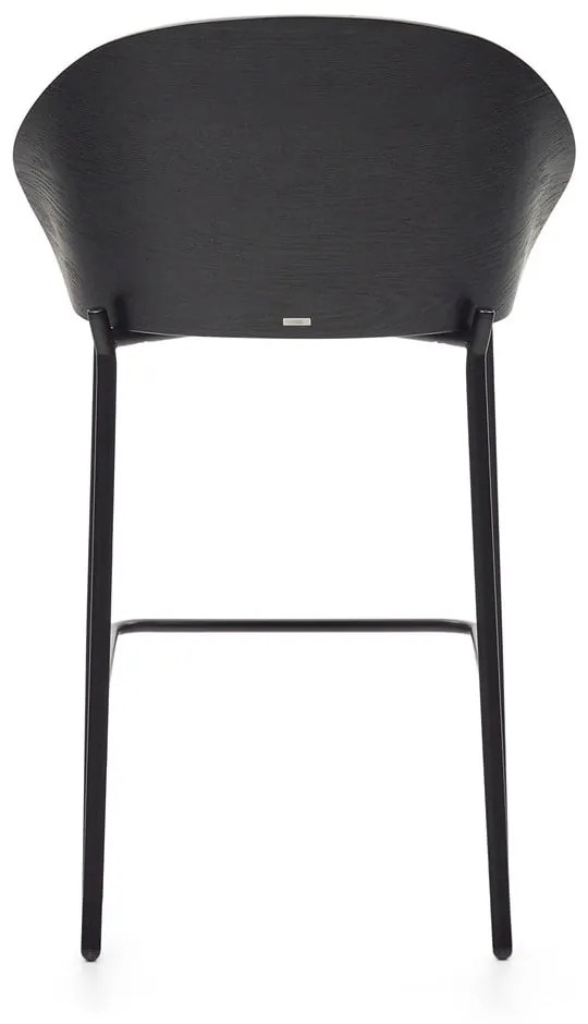Čierno-sivá barová stolička (výška sedadla 65 cm) Eamy – Kave Home