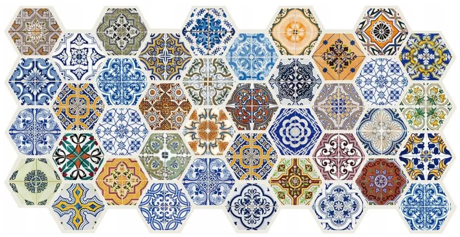 PVC 3D obklad - patchwork