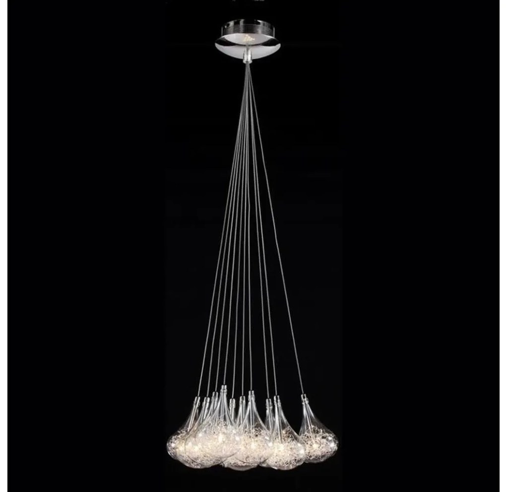 Searchlight 20017 - Luster na lanku 10xG4/20W/230V chróm