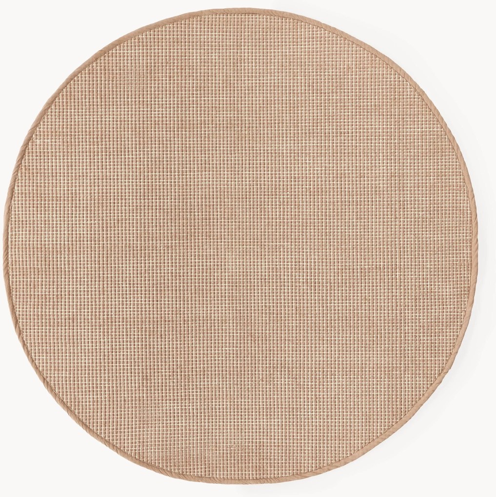 Okrúhly ručne tkaný vlnený koberec Amaro