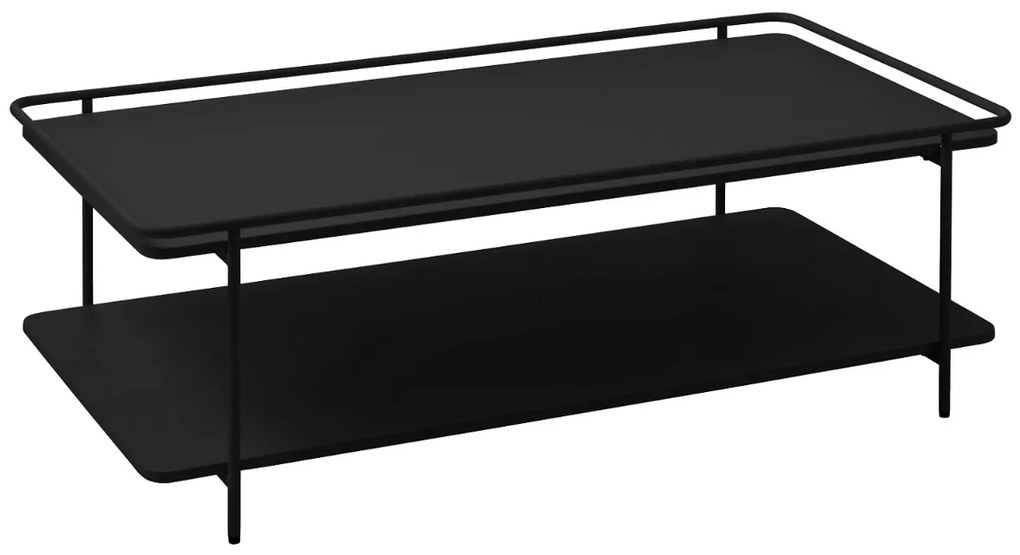 Dizajnový konferenčný stolík Harinder 110 cm čierny