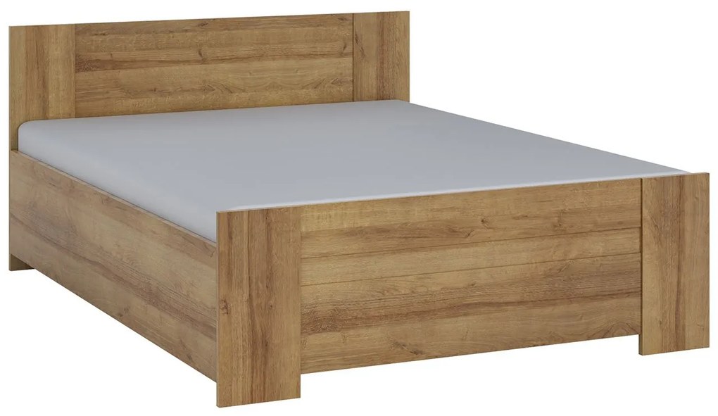 Posteľ s priestorom Kler KE02, Farby: biela / biely + ekokoža soft 011 pik