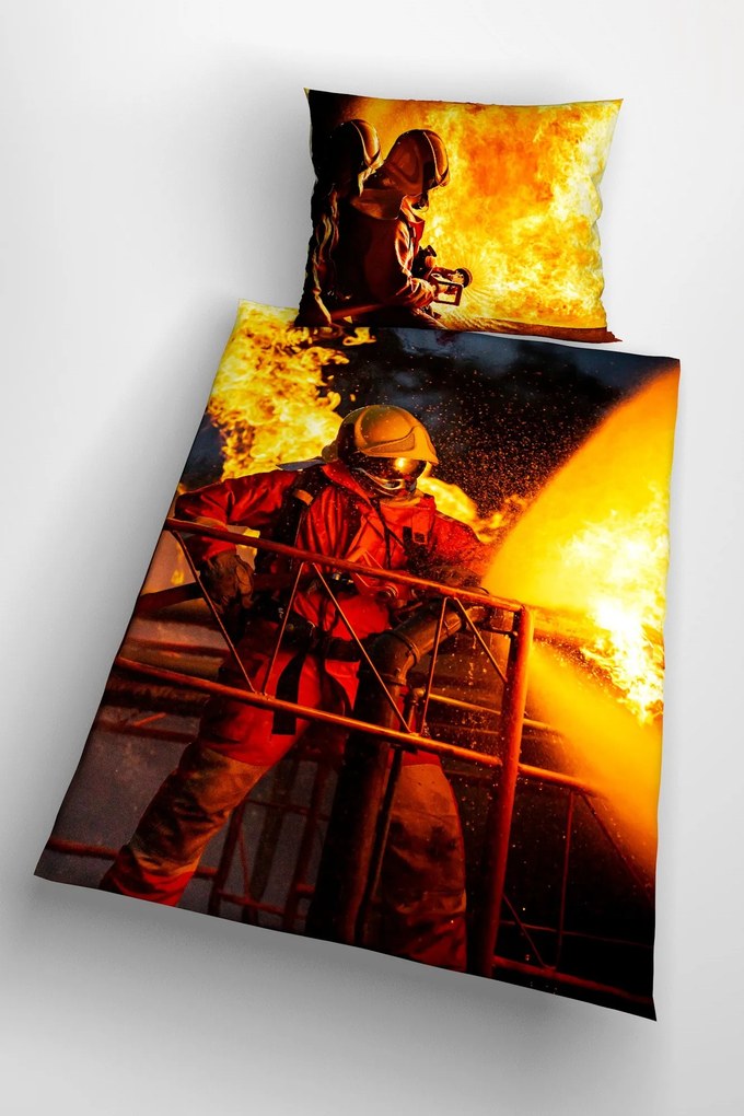 3d obliečky Fireman 140x200 cm