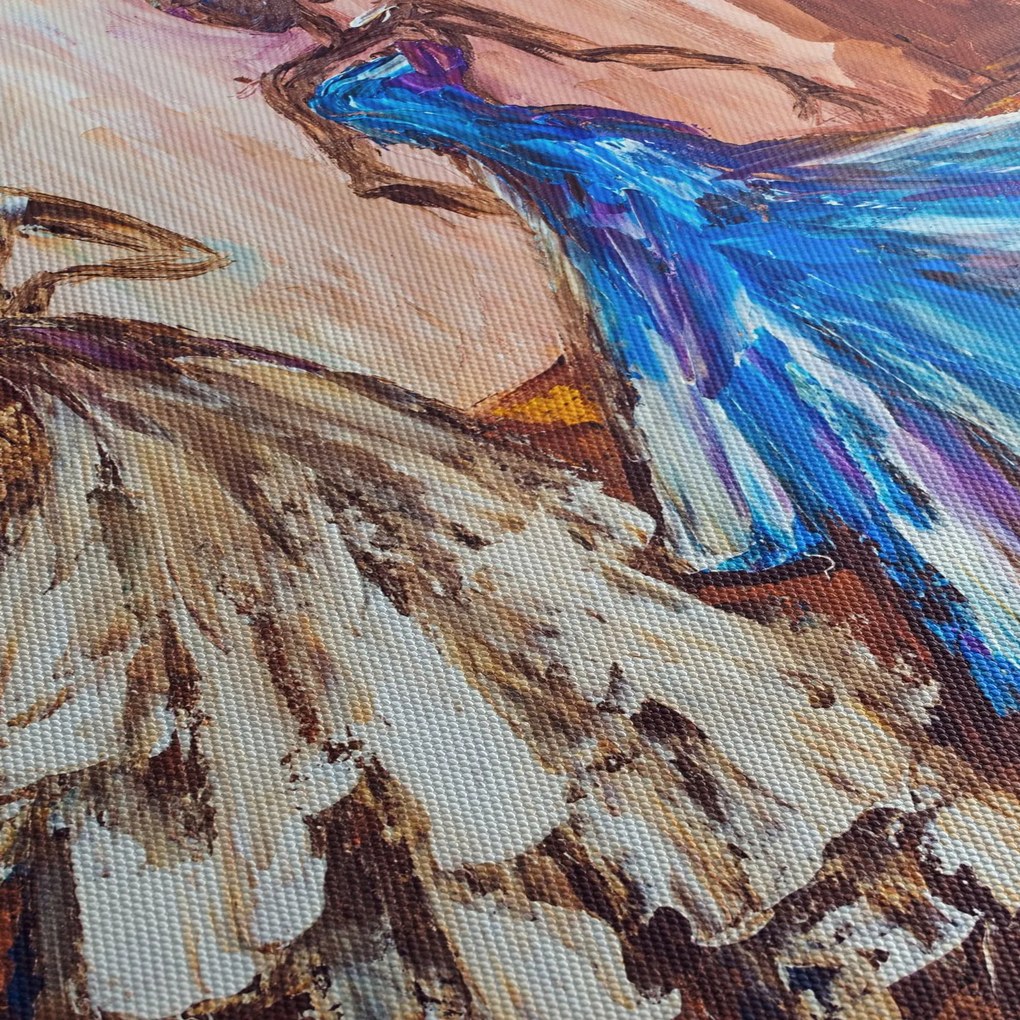 Obraz - Tanečnica, olejomaľba (90x60 cm)