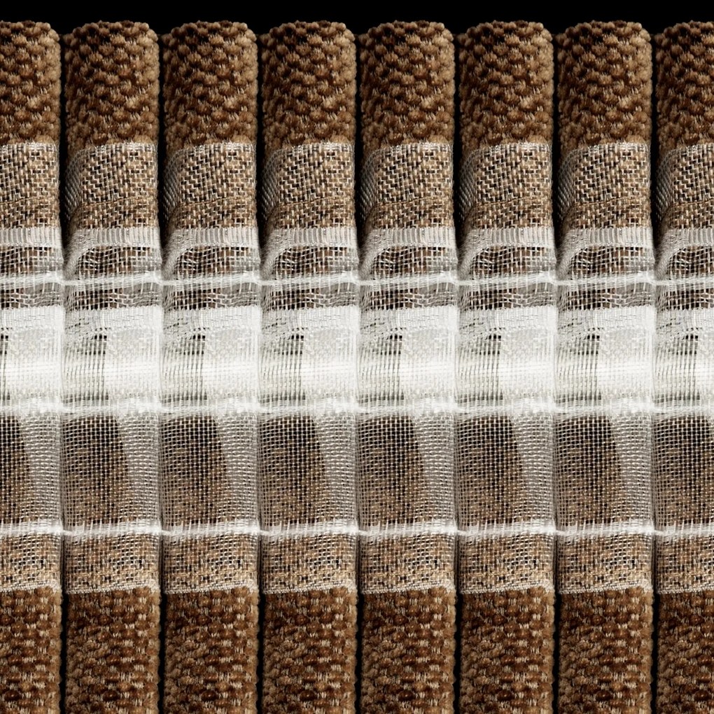 ZATEMŇOVACÍ ZÁVES NA PÁSKE NESKA 140X270 CM HNEDÁ