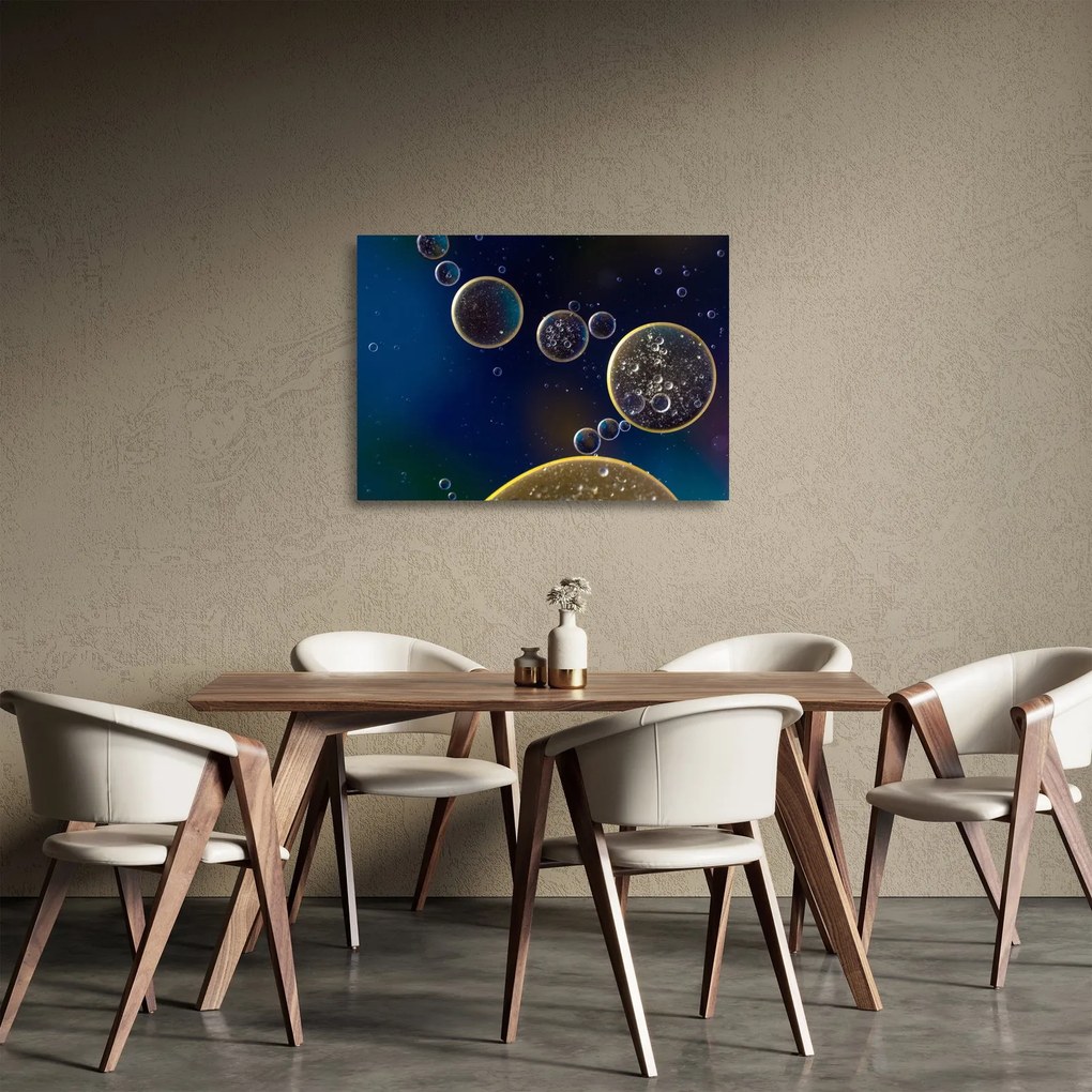 Sklenený obraz bublín (70x50 cm)