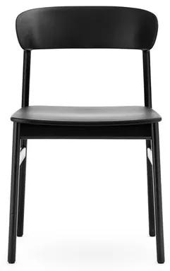 Stolička Herit Chair – čierna/čierny dub