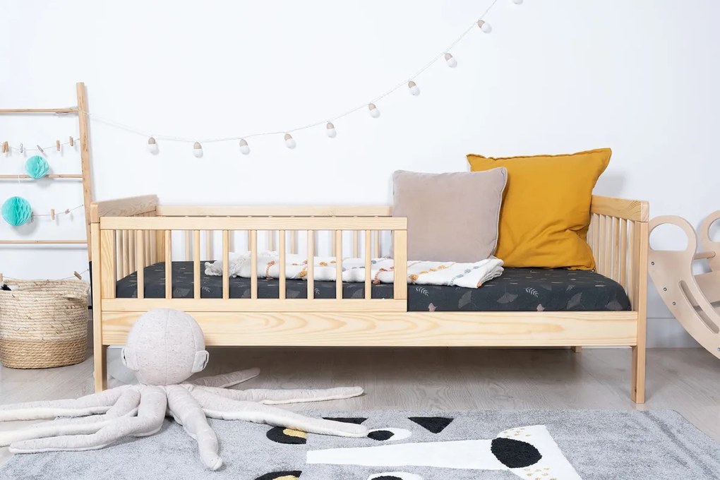 Ourbaby® 34115-0 TEDDY posteľ + úložný priestor 140x70 cm prírodná