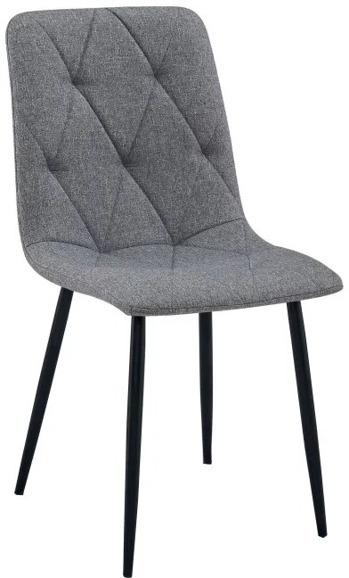 Set troch jedálenských stoličiek LIBRA tmavosivé / čierne nohy (3 ks)