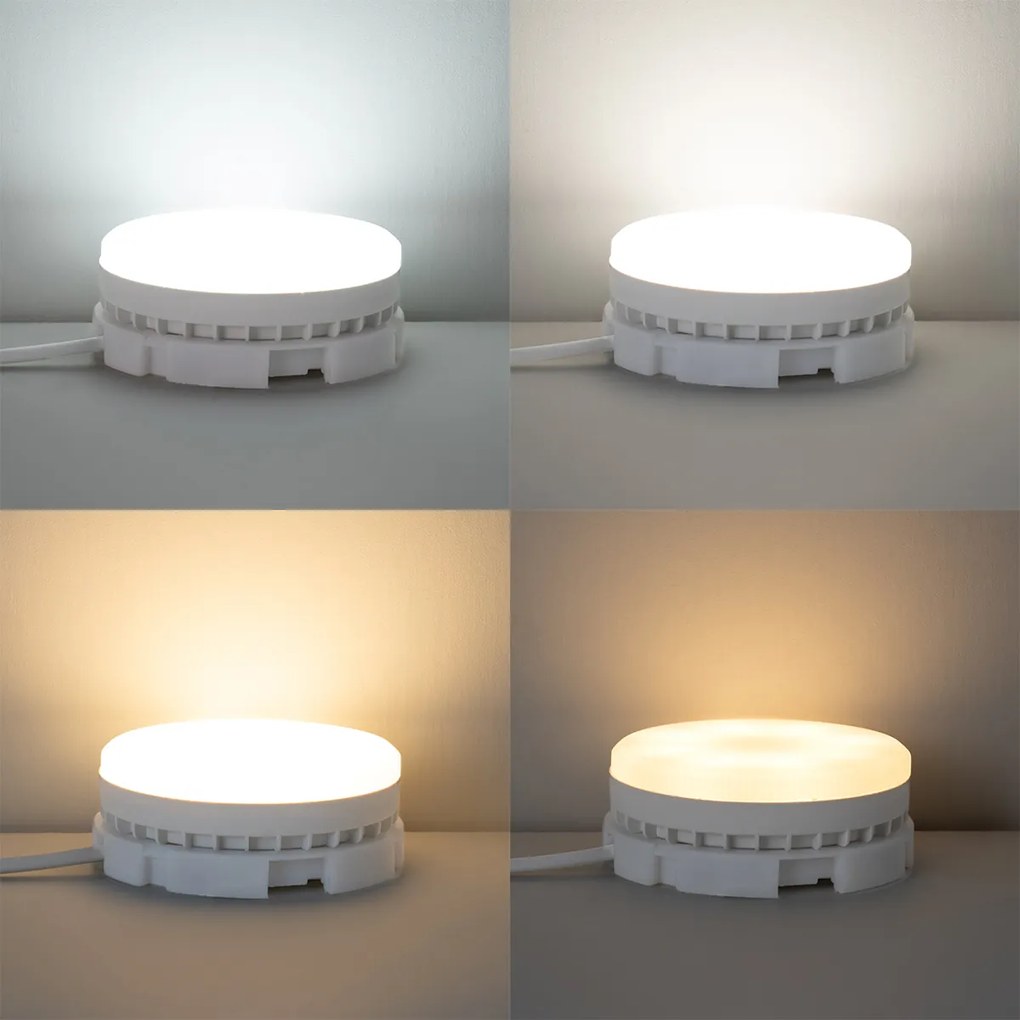 Sada 3 inteligentných stmievateľných LED žiaroviek GX53 9W 806LM 2700K-6500K vrátane Zigbee Smart Hub