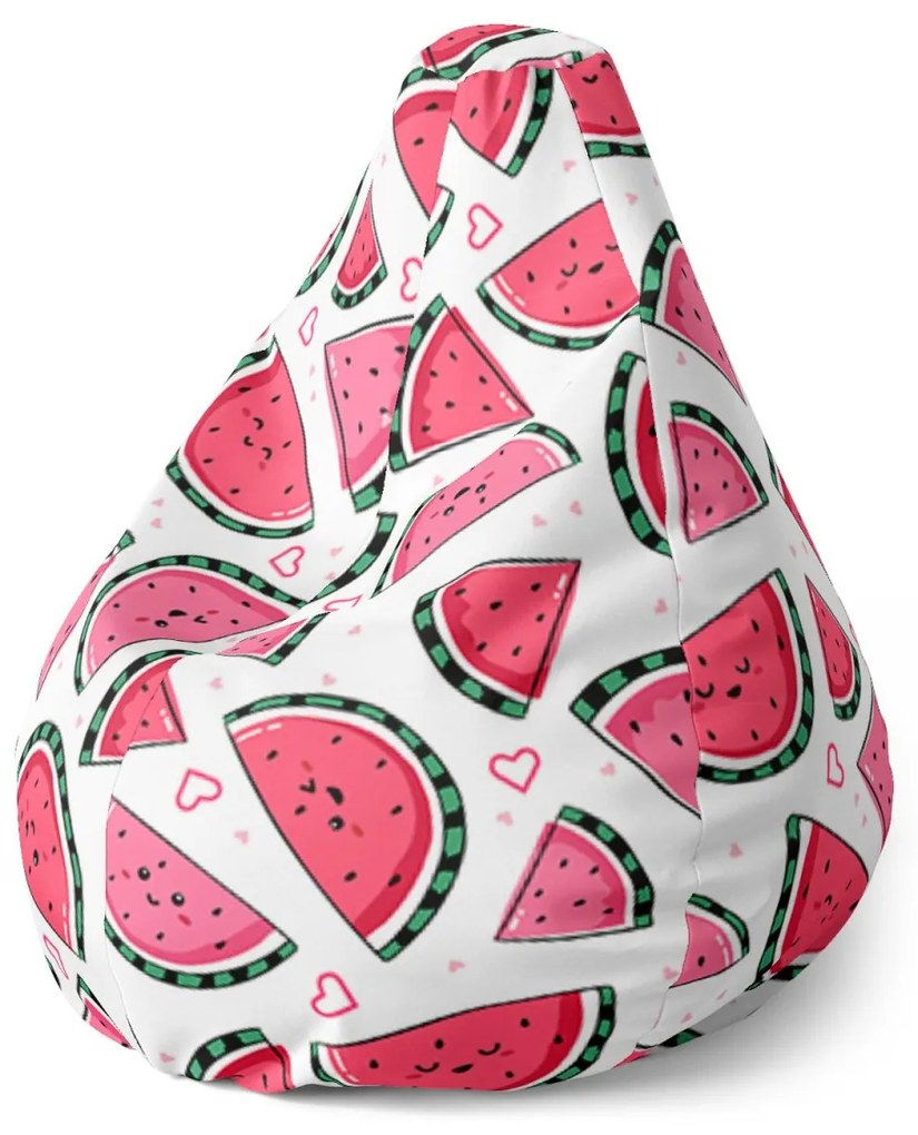Sablio Sedací vak Pear Vodný melón - 140 x 100 x 25 cm