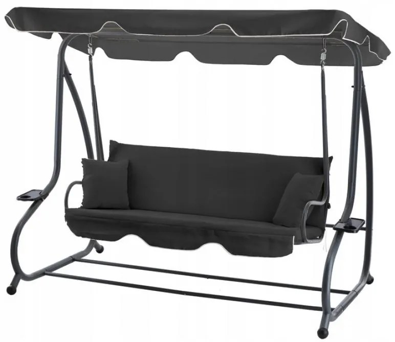 Záhradná hojdačka rozkladacia Ibiza - antracit