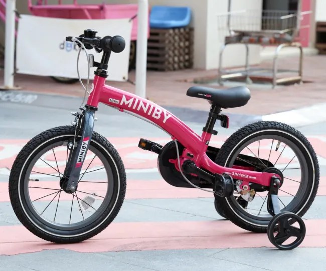 Detský bicykel Miniby 14" ružový