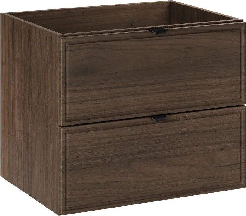 Kúpeľňová zostava Villa s doskou a skrinkami 60 cm orech