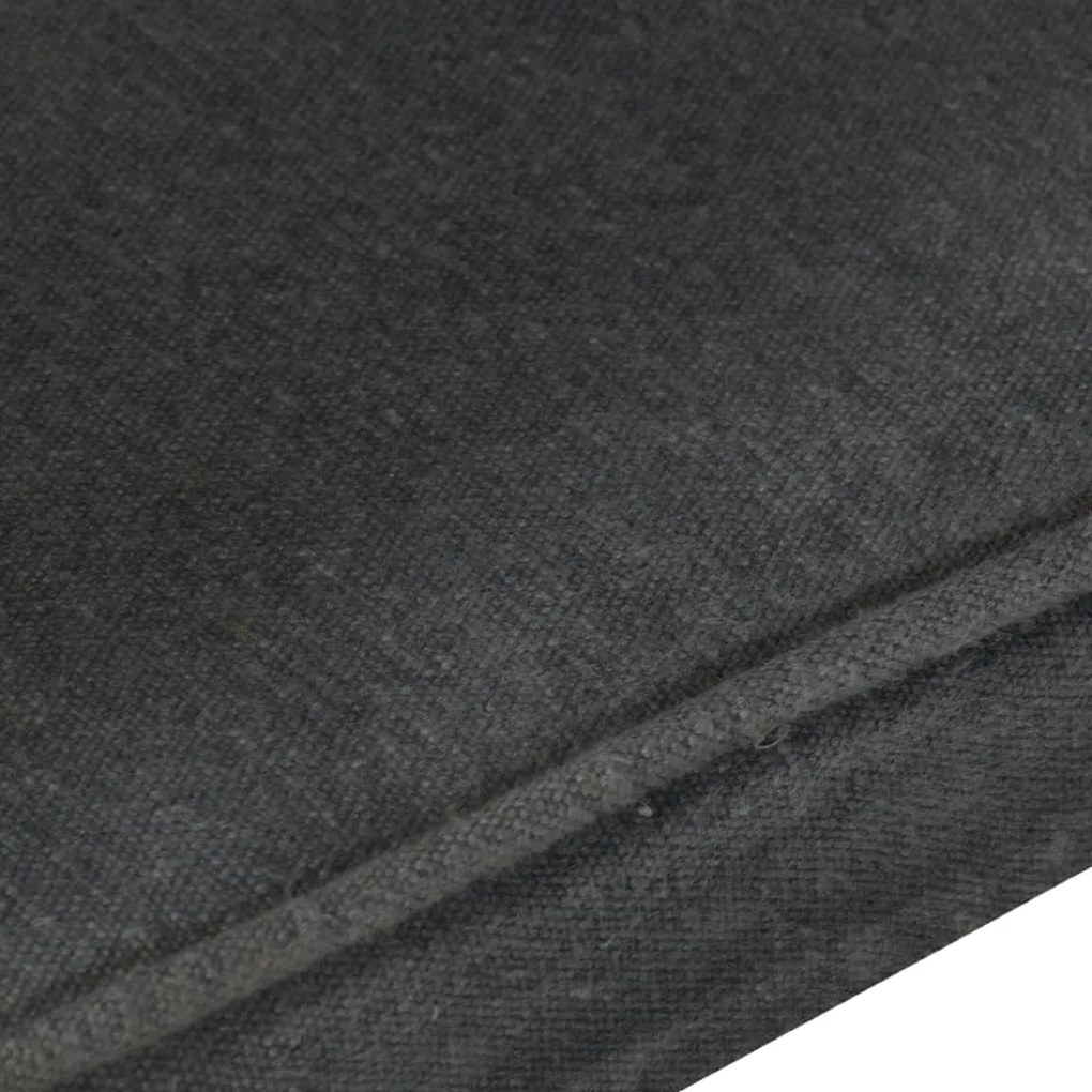 Kreslo wingback čierne plátno