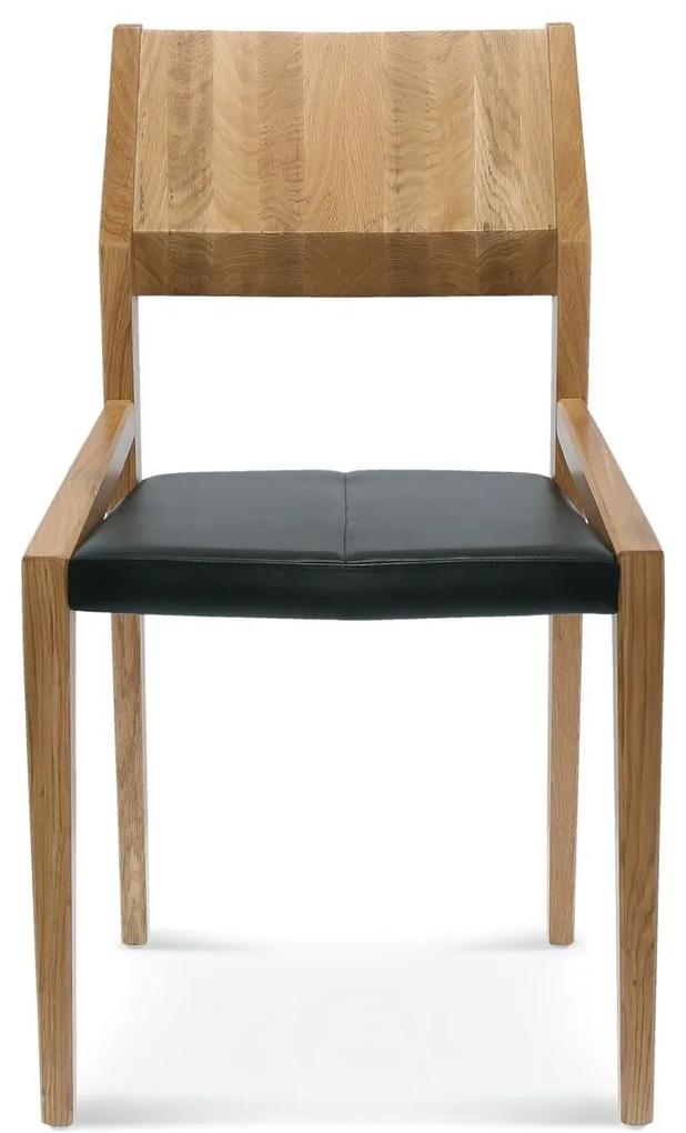 FAMEG Arcos - A-1403 - jedálenská stolička Farba dreva: buk štandard, Čalúnenie: koža L2