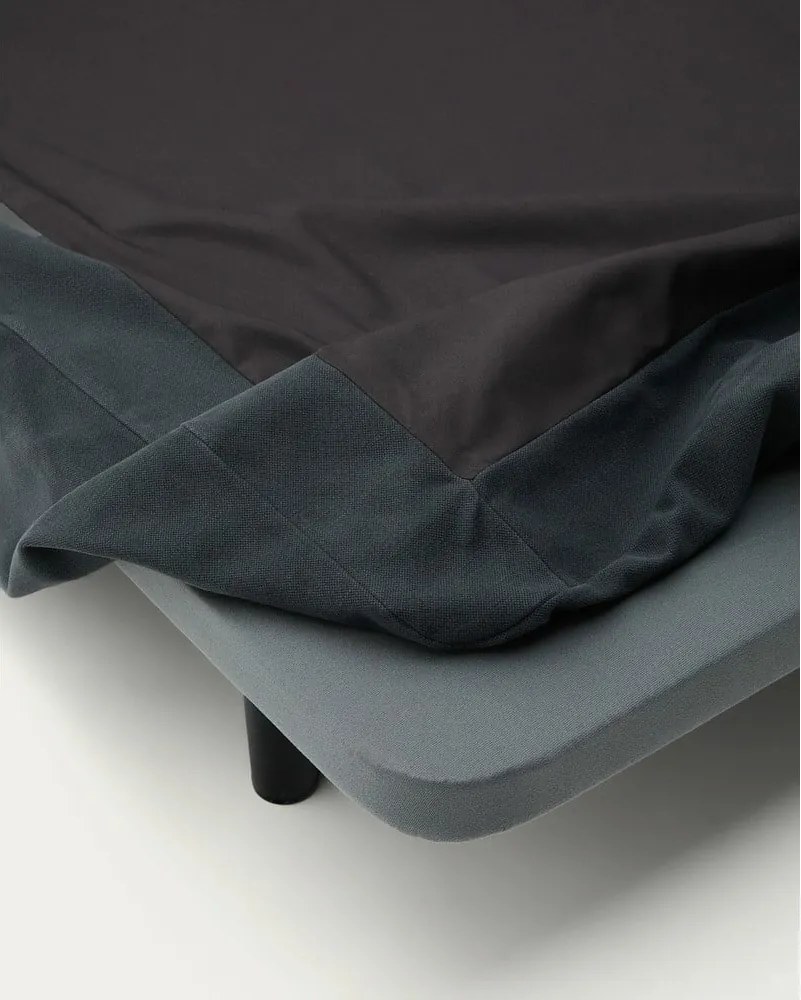 Antracitová čalúnená dvojlôžková posteľ 180x200 cm Jaira – Kave Home