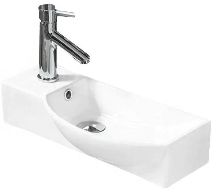 Mexen Hugo umývadlo na dosku pravé 50 x 23 cm biele - 21255000R