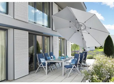 Doppler ACTIVE 370 cm - bočný záhradný slnečník s bočnou tyčou - 2. akosť (S266)