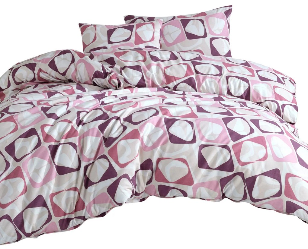 BAVLNENÉ POSTEĽNÉ OBLIEČKY COTTONLOVE EXCLUSIVE CLUB 220X200 CM, 2 KS 70X80 CM VZOROVANÉ
