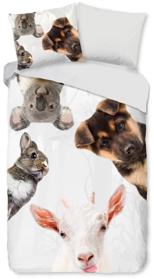 Bavlnené detské obliečky na jednolôžko/predĺžené 140x220 cm Semmie – Good Morning