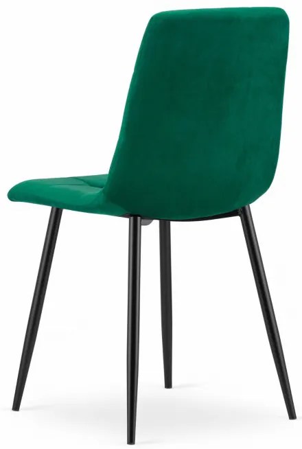 Set jedálenských stoličiek KARA tmavo zelené (4ks)