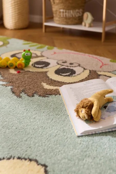 Detský koberec Funky Top Tig mätový