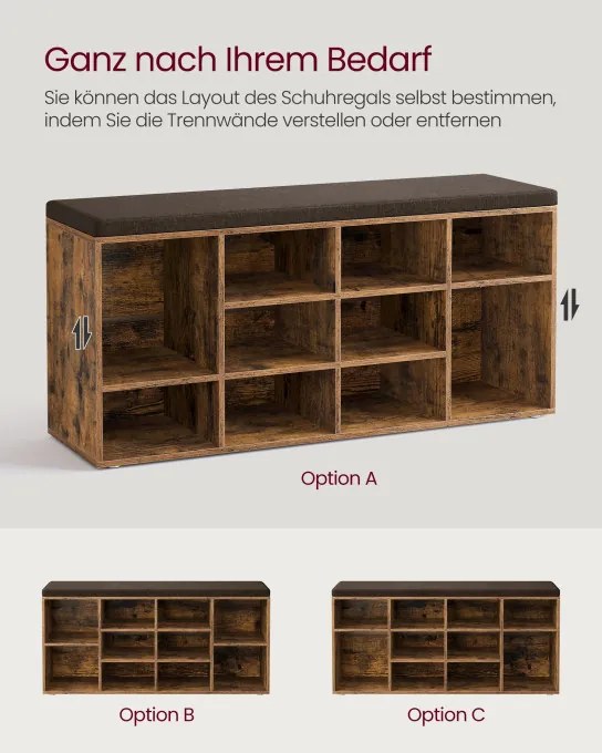 Botník so sedením LHS012B01