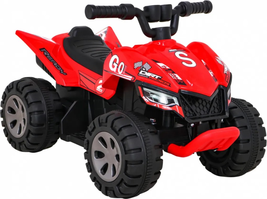 Ramiz Najrýchlejšia batériová štvorkolka pre deti Červená + 25W motor